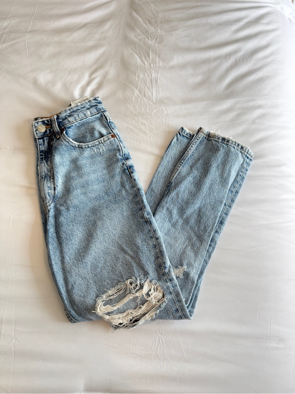 Zara Light Blue High Rise Women’s Jeans